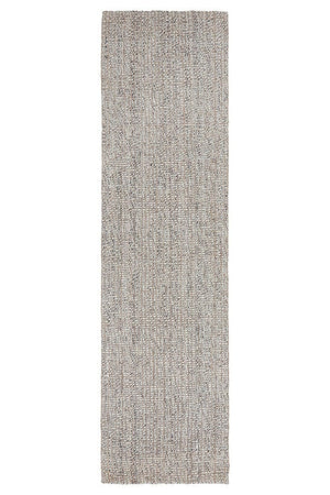 Scandi grey runner rug — styled in a hallway setting