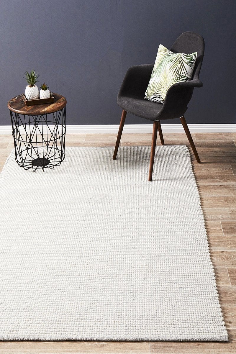 Evoke Stunning Wool Grey Rug