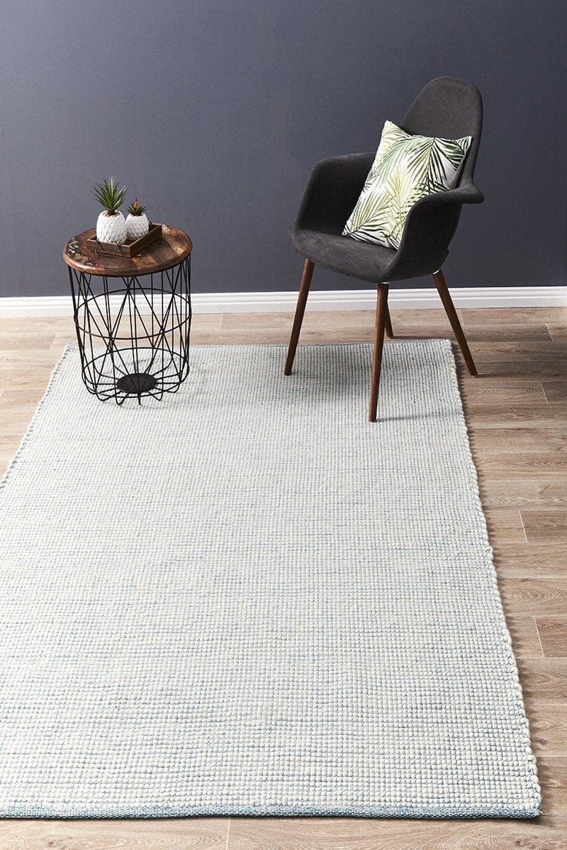 Evoke Stunning Wool Turquoise Rug