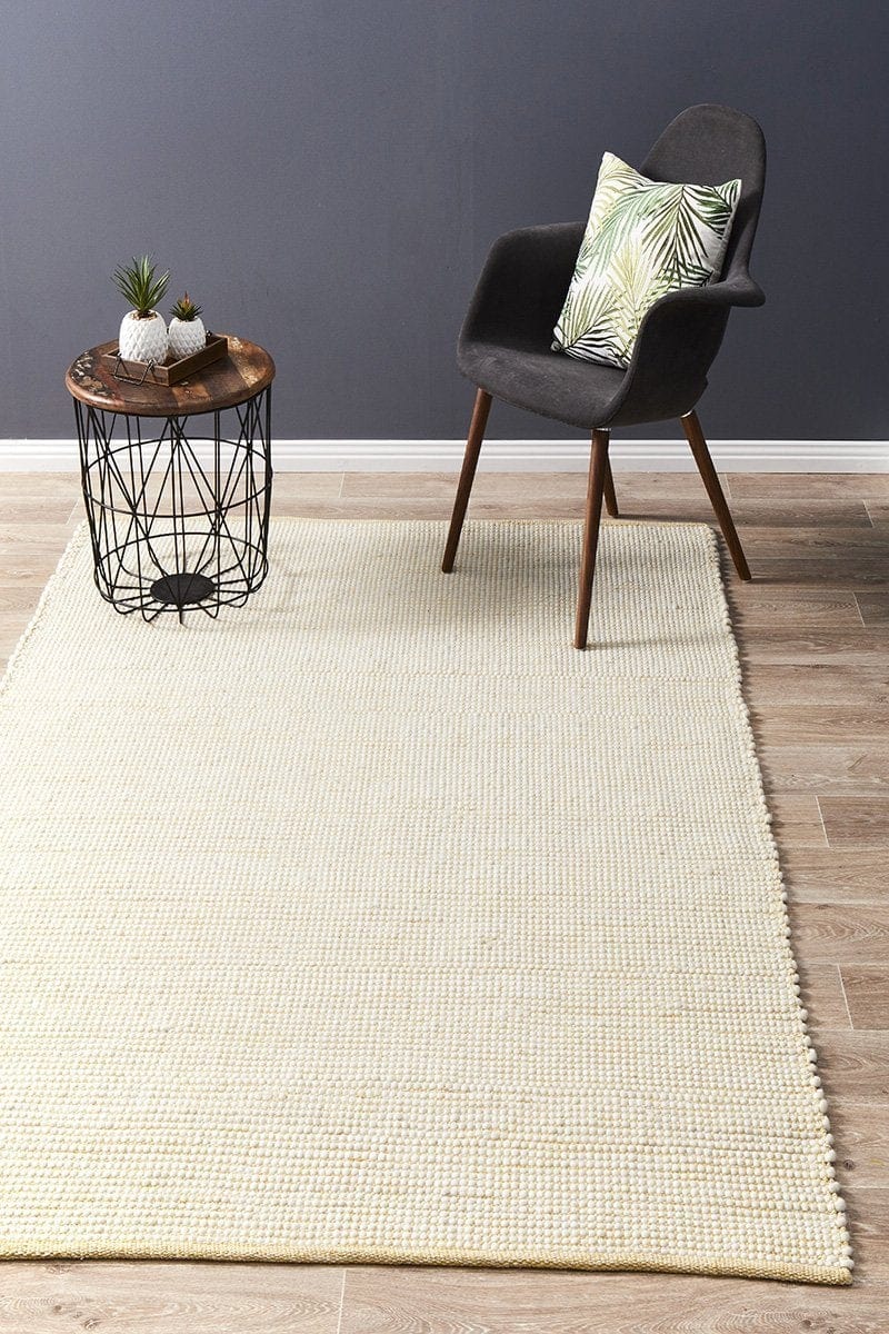 Evoke Stunning Wool Yellow Rug