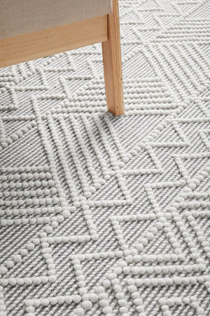 Kate wool rug styled in a living room setting