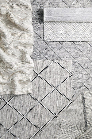 Kate flatwoven wool rug — full product shot on white background