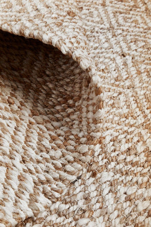 Byron 444 Natural jute rug — eco-friendly hand-braided rug product shot