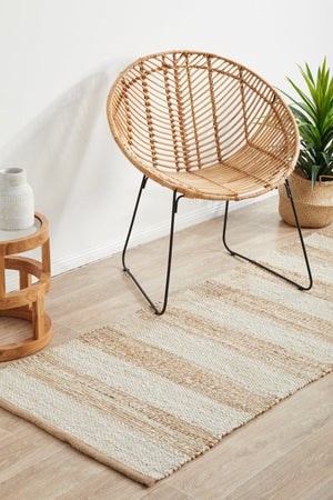Byron 555 Natural White Runner Rug