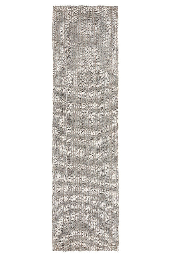 Scandi grey runner rug — styled in a hallway setting