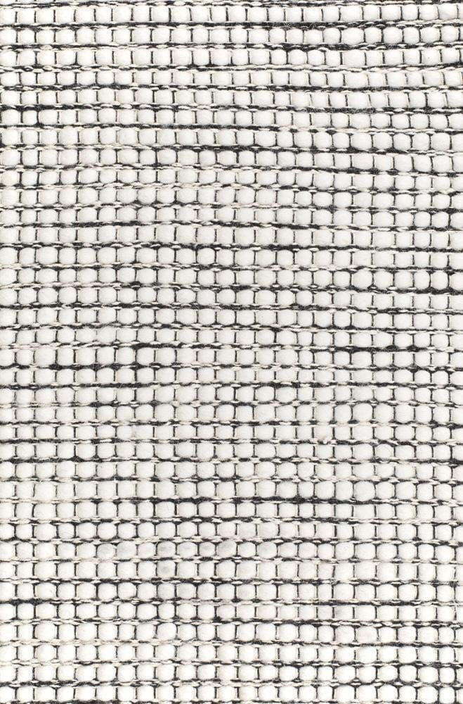 Evoke Black flatweave rug — full product shot on white background