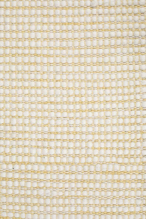 Evoke Yellow flatweave rug — full product shot on white background