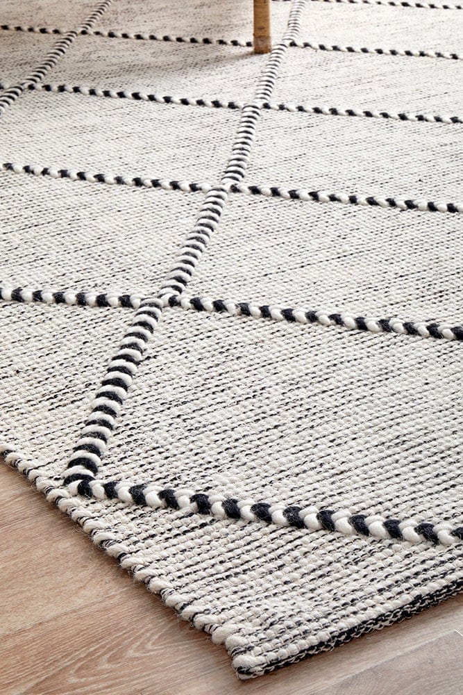 Jasmin wool rug — landscape lifestyle image, contemporary interior style
