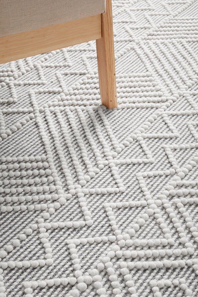 Kate wool rug styled in a living room setting