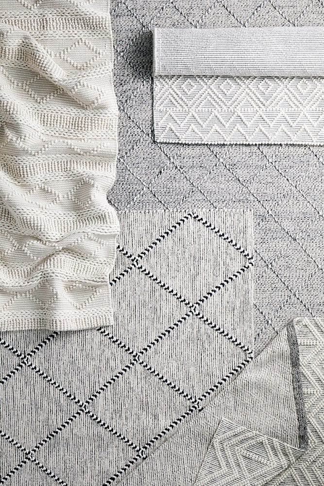 Kate flatwoven wool rug — full product shot on white background