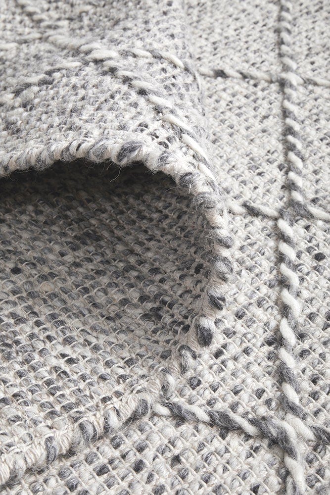 Noah flatwoven wool rug — full product shot on white background