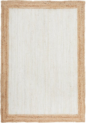 Byron 333 White Natural rug styled in a Hamptons-inspired living room