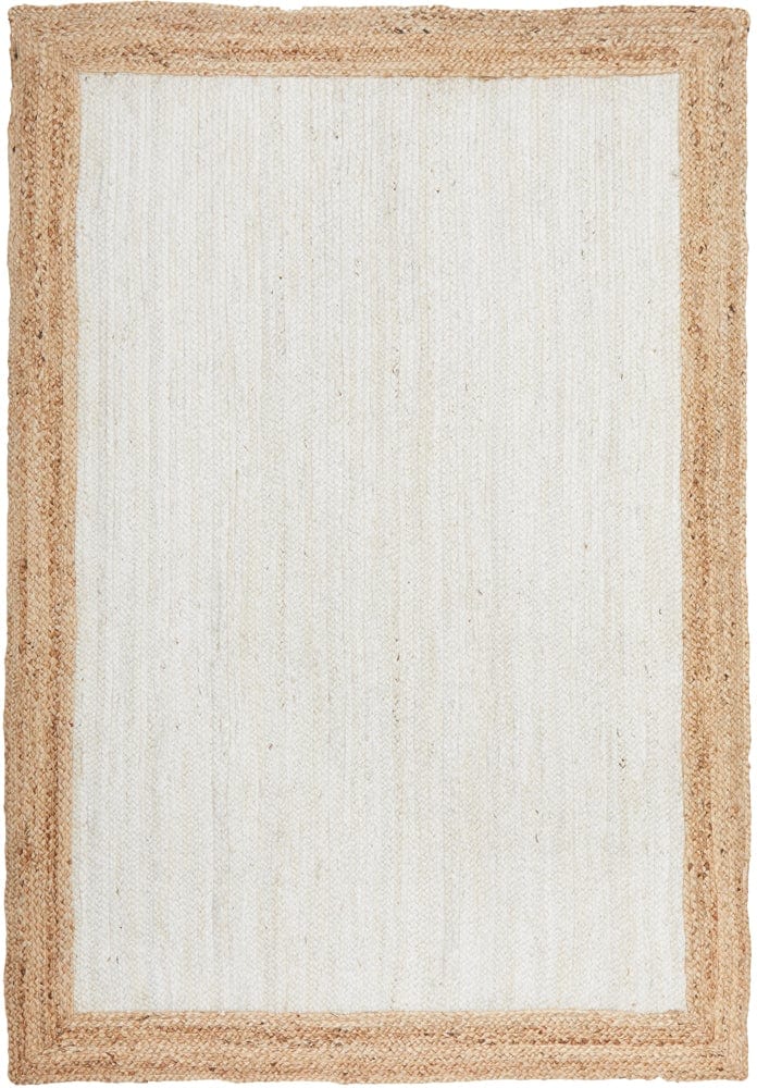 Byron 333 White Natural rug styled in a Hamptons-inspired living room