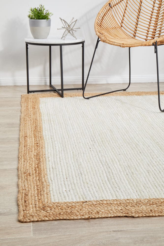Tulum 333 White Natural Rug