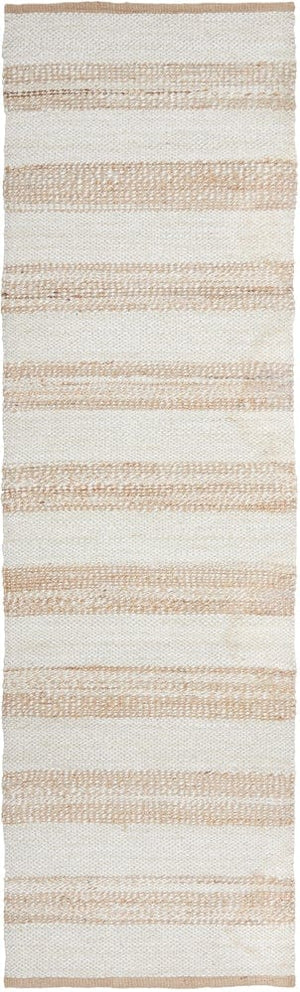 Byron 555 Natural White rug — product shot on white background showing full braided pattern
