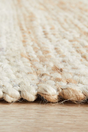 Byron 555 Natural White Runner Rug