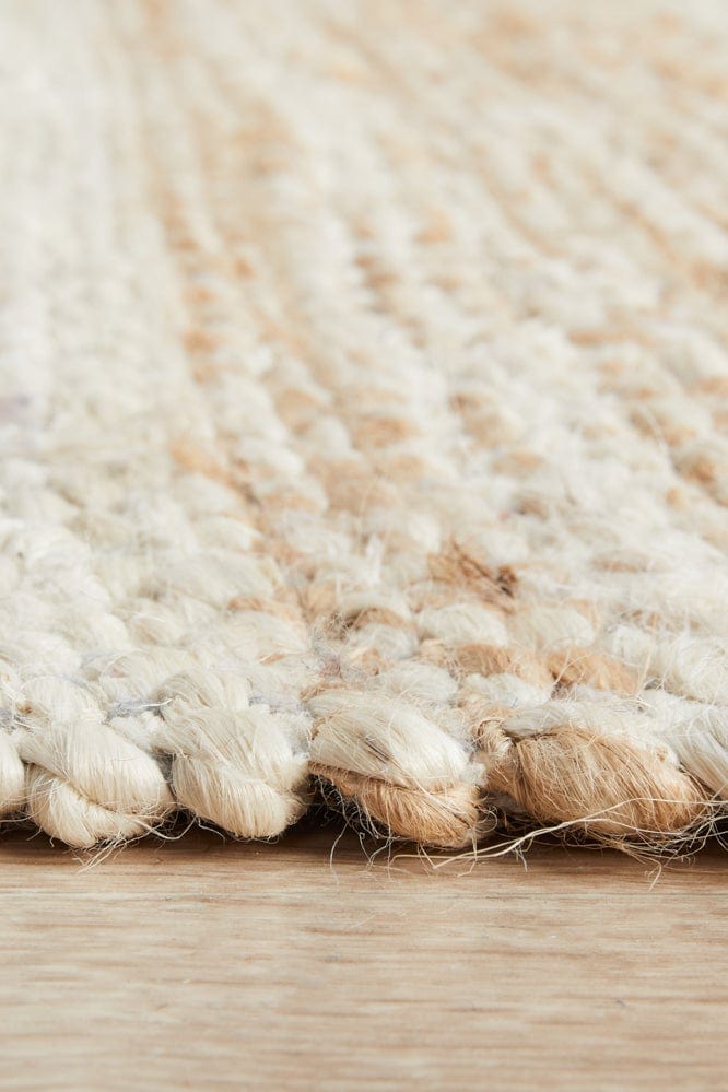 Byron 555 Natural White Runner Rug