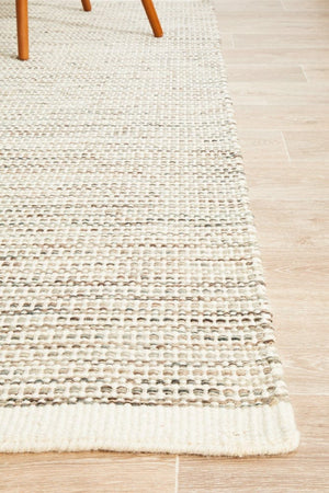 Navia Natural rug — full product shot showing earthy natural colourway