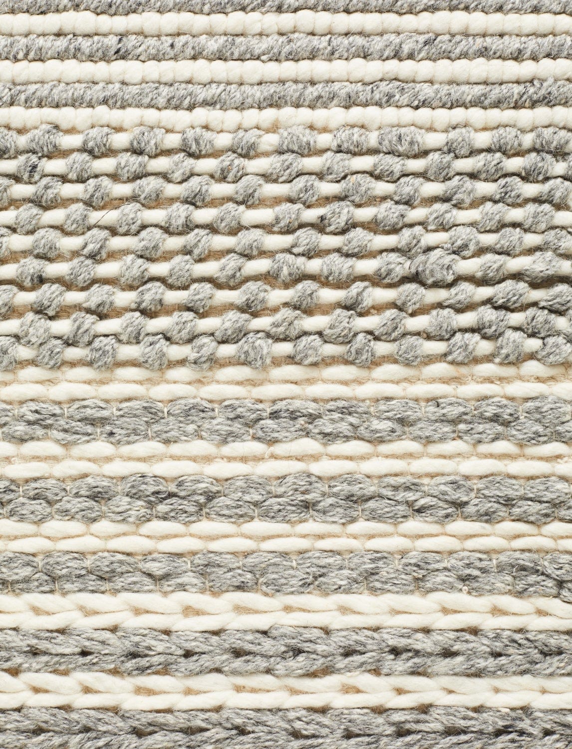 Navia 340 Silver rug — full product shot showing cool silver colourway